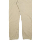 LEVI'S Mens Regular Beige Cotton Blend Trousers W35 L30 Classic Zip Closure