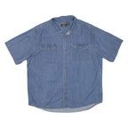 ROUTE 66 Mens Denim Shirt Blue XL