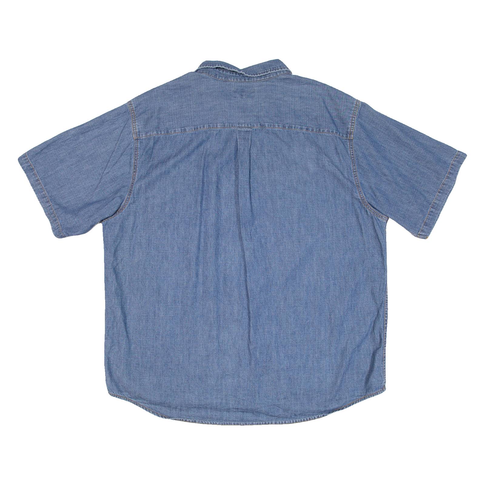 ROUTE 66 Mens Denim Shirt Blue XL