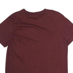 CALVIN KLEIN Mens Maroon L Short Sleeve Crew Neck Graphic T-Shirt Cotton