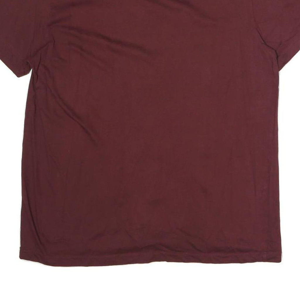 CALVIN KLEIN Mens Maroon L Short Sleeve Crew Neck Graphic T-Shirt Cotton