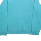 LSJ Womens Blue & Black Sweatshirt Collar M Butterfly Print Cotton Blend