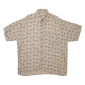 NATURAL ISSUE Mens Shirt Brown Spotted XL