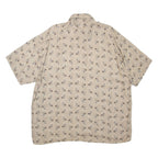 NATURAL ISSUE Mens Shirt Brown Spotted XL