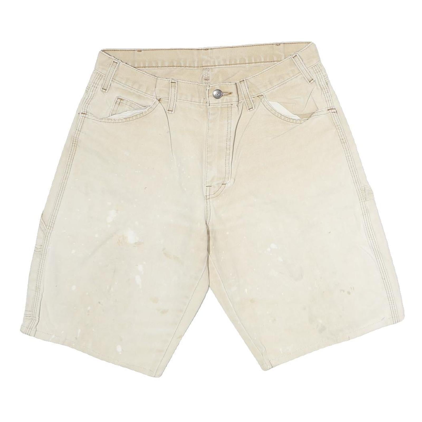 DICKIES Mens Shorts Beige Casual Cotton L W32 Workwear Durable