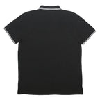 KAPPA Mens Black & White Short Sleeve Polo Shirt XL Cotton Basic Sportswear