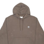 ADIDAS ORIGINALS Mens Brown Pullover Hoodie 2XL Cotton Blend Casual Wear