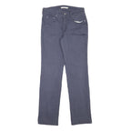 LEVI'S Womens Cotton Blend Blue Regular Straight Trousers W28 L30 Classic Fit