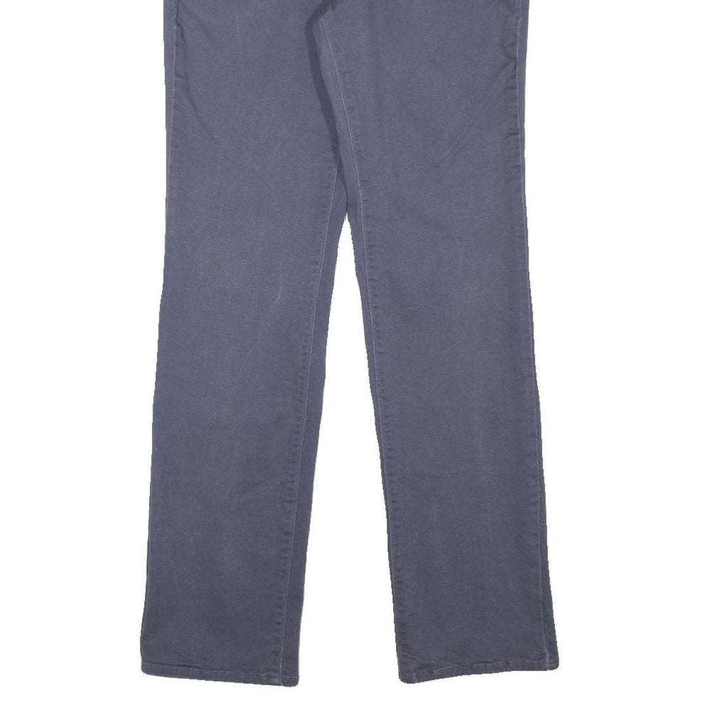 LEVI'S Womens Cotton Blend Blue Regular Straight Trousers W28 L30 Classic Fit