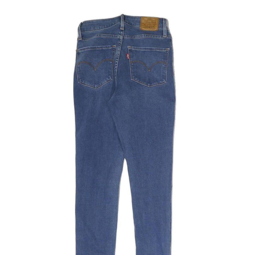 LEVI'S 721 Womens Jeans Blue Slim Skinny Denim Medium W26 L30 Skinny Fit Zip