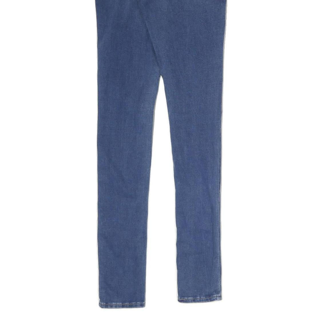 LEVI'S 721 Womens Jeans Blue Slim Skinny Denim Medium W26 L30 Skinny Fit Zip