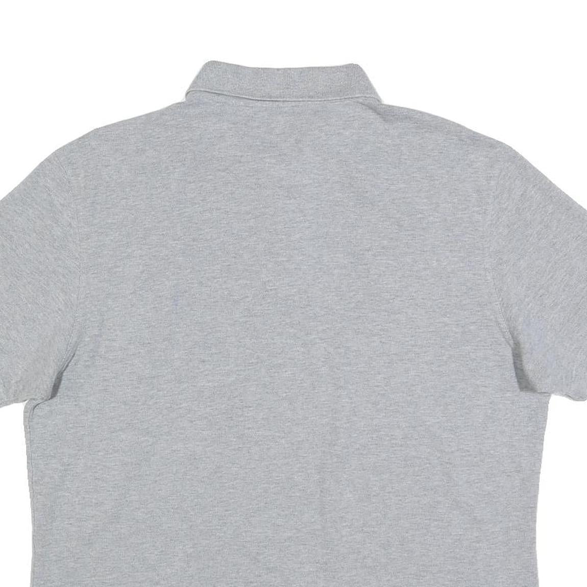 BARBOUR Mens Grey Short Sleeve Polo Shirt XL Cotton Classic Logo