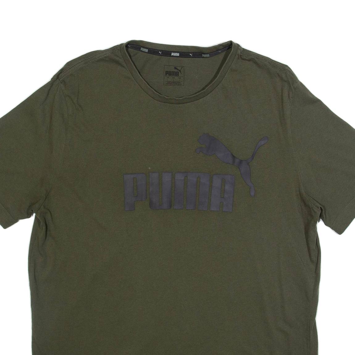 PUMA Mens T-Shirt Green L