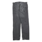 CARHARTT Mens Slim Black Jeans Denim W30 L32 Casual Cotton Blend Zip Closure