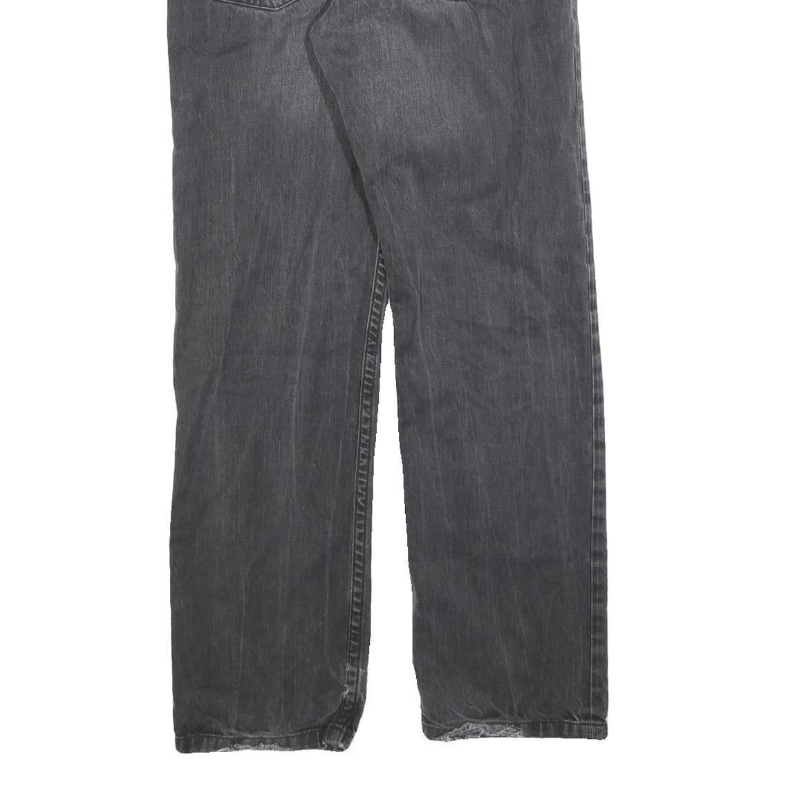 CARHARTT Mens Slim Black Jeans Denim W30 L32 Casual Cotton Blend Zip Closure