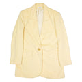 JACQUES FATH Womens Blazer Jacket Yellow 90s UK 14