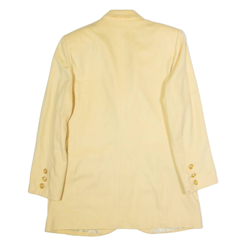 JACQUES FATH Womens Blazer Jacket Yellow 90s UK 14