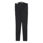 LEVI'S 711 BIG E Womens Jeans Black Slim Skinny Denim W26 L32 Stretch Cotton
