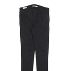 LEVI'S 711 BIG E Womens Jeans Black Slim Skinny Denim W26 L32 Stretch Cotton