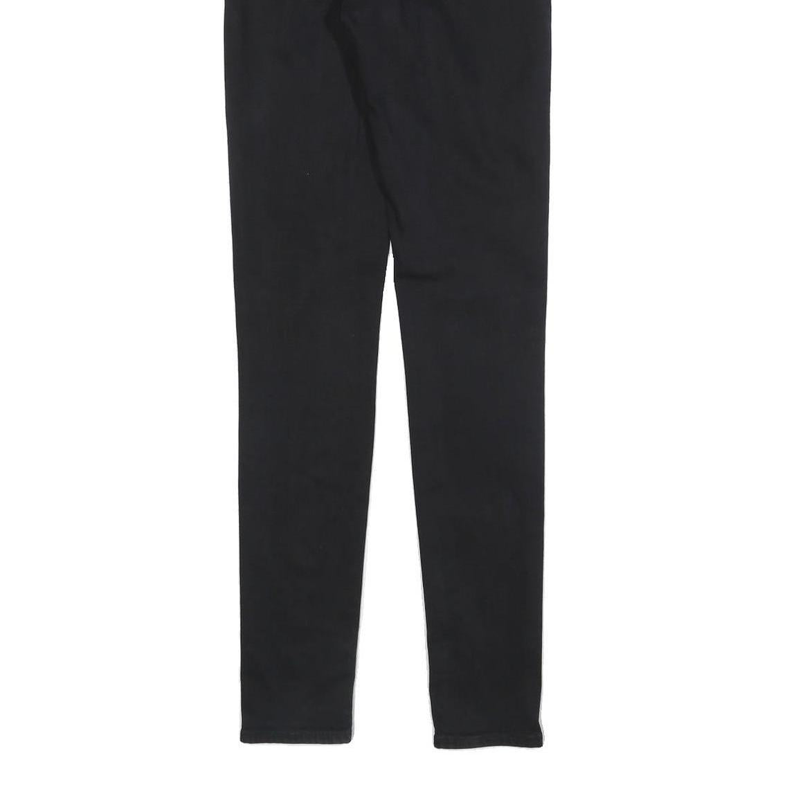 LEVI'S 711 BIG E Womens Jeans Black Slim Skinny Denim W26 L32 Stretch Cotton