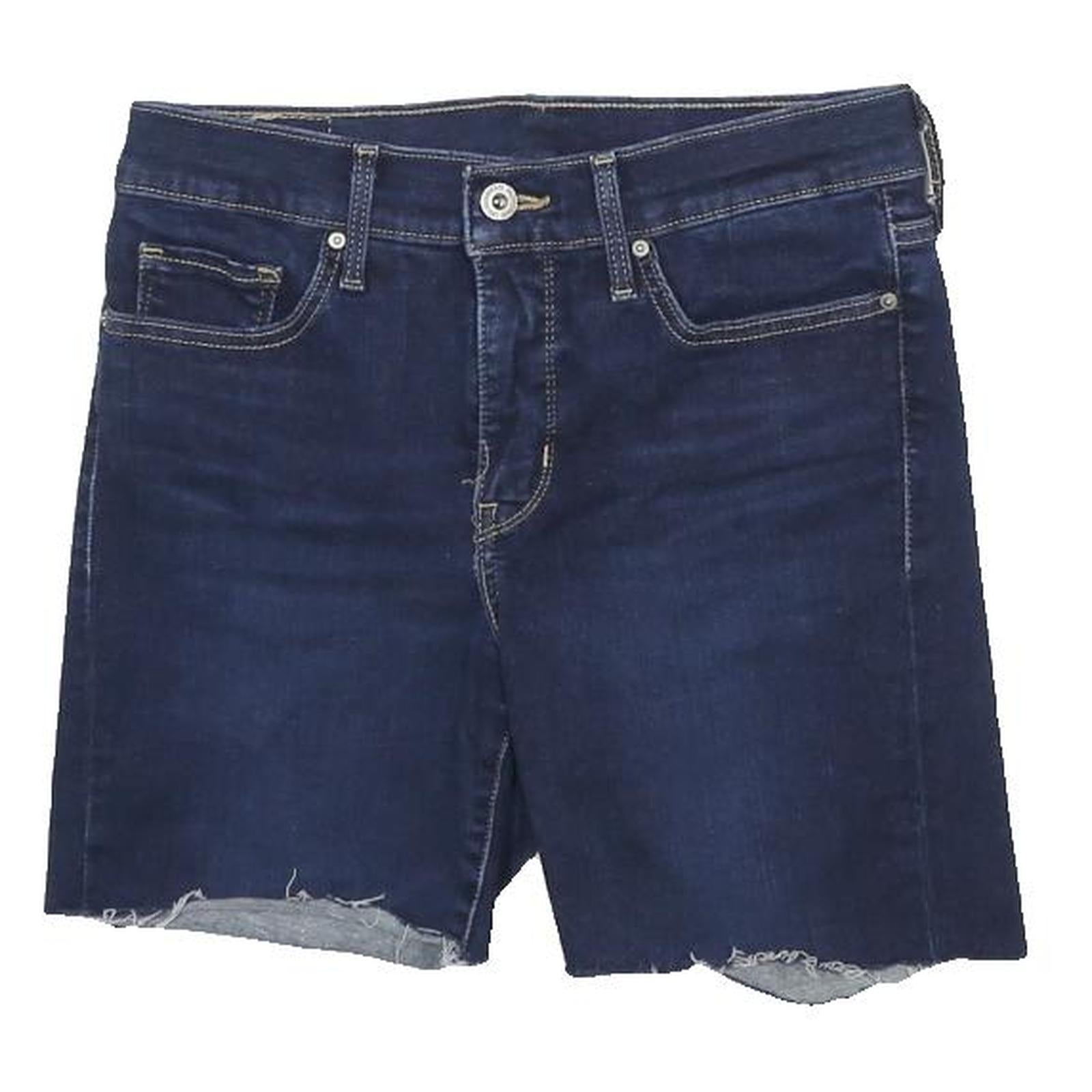 LEVI'S Womens Denim Blue Casual Cut-Off Shorts Size M W28 Stylish Summer