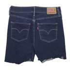 LEVI'S Womens Denim Blue Casual Cut-Off Shorts Size M W28 Stylish Summer