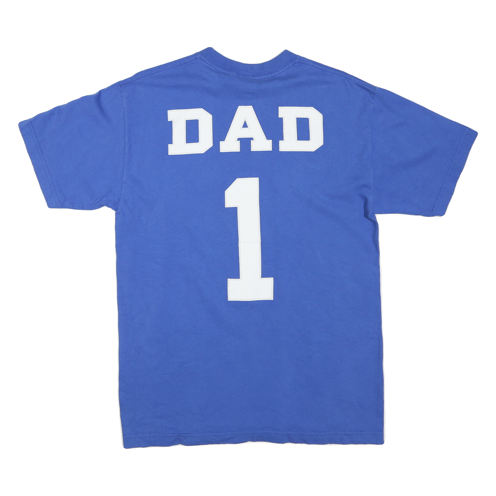 NFL Mens Blue Colts Graphic T-Shirt M Short Sleeve Crew Neck Dad Detail