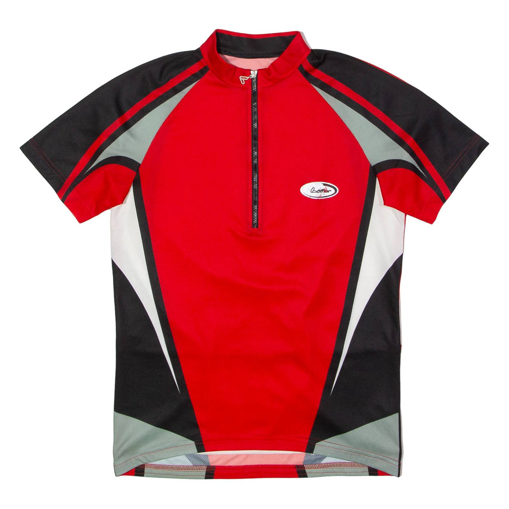 LOFFLER Cycling Mens Jersey Red 1/4 Zip S