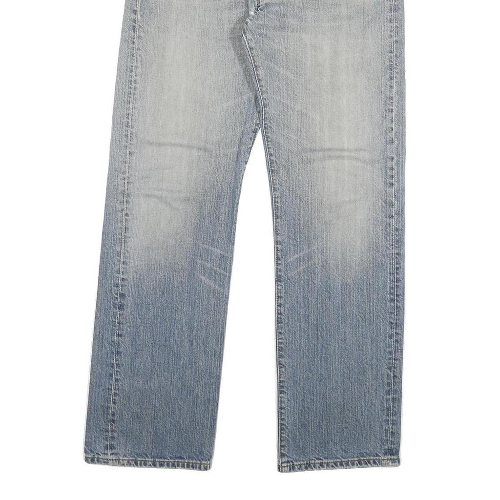 LEVI'S 501 Mens Jeans Blue Regular Straight Denim Light W34 L32 Classic Cotton