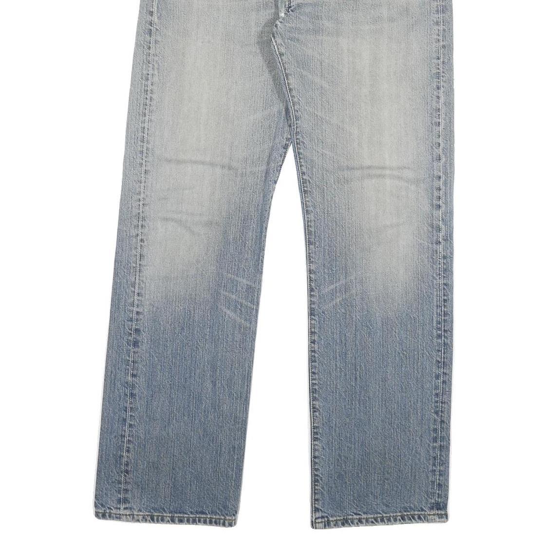 LEVI'S 501 Mens Jeans Blue Regular Straight Denim Light W34 L32 Classic Cotton