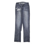 BIANCO Womens Jeans Blue Slim Straight Denim Medium W26 L30 Stylish Pocket