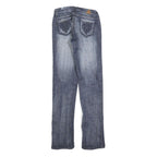 BIANCO Womens Jeans Blue Slim Straight Denim Medium W26 L30 Stylish Pocket