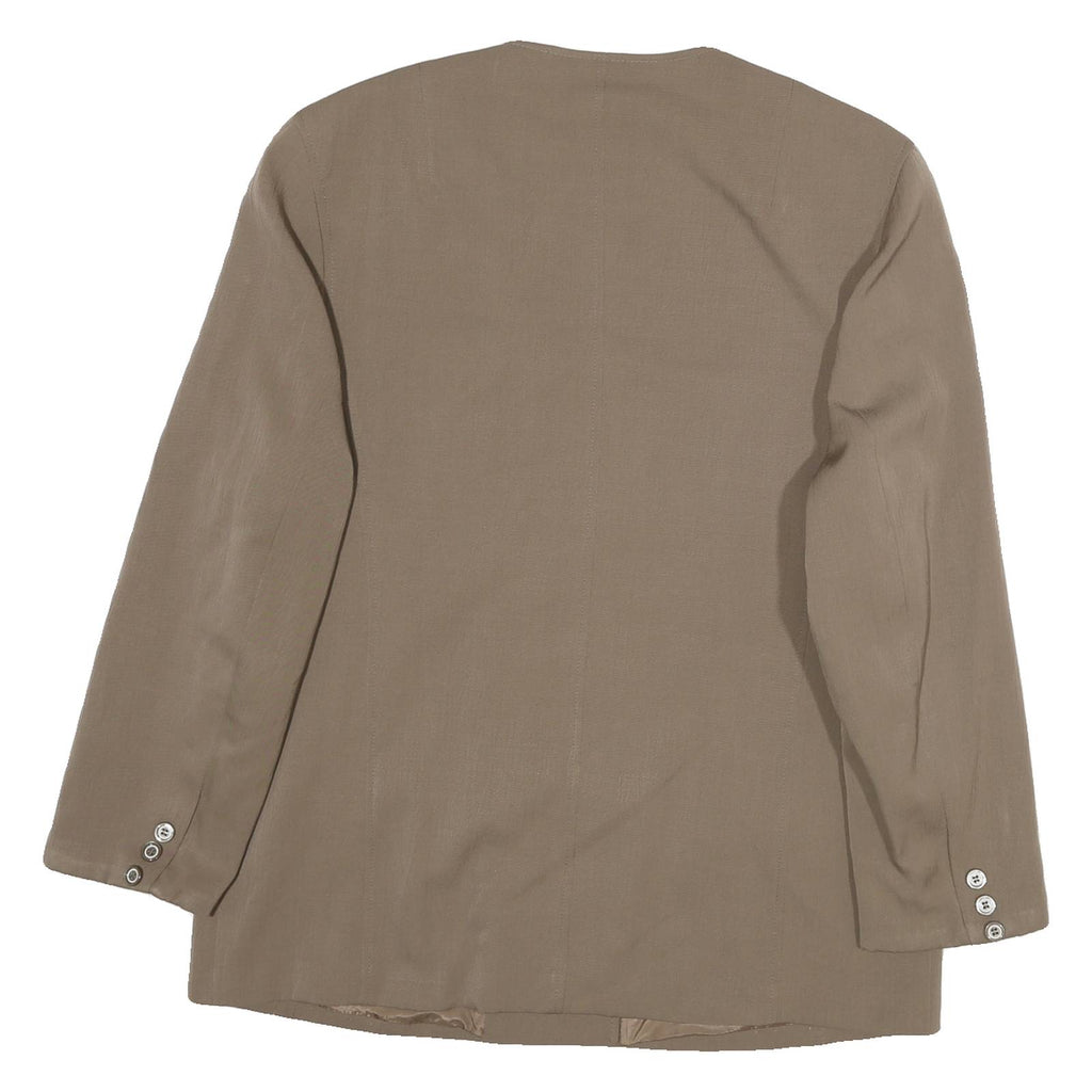 BASLER Womens Beige Button Jacket XL Polyester Blend Double Breasted Classic