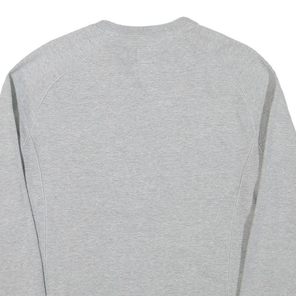 CHAMPION Womens Grey Sweatshirt Crew Neck S Cotton Blend Logo Pullover