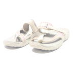 SKECHERS Womens Beige & Pink Adjustable Strap Slider Polyester UK 5.5