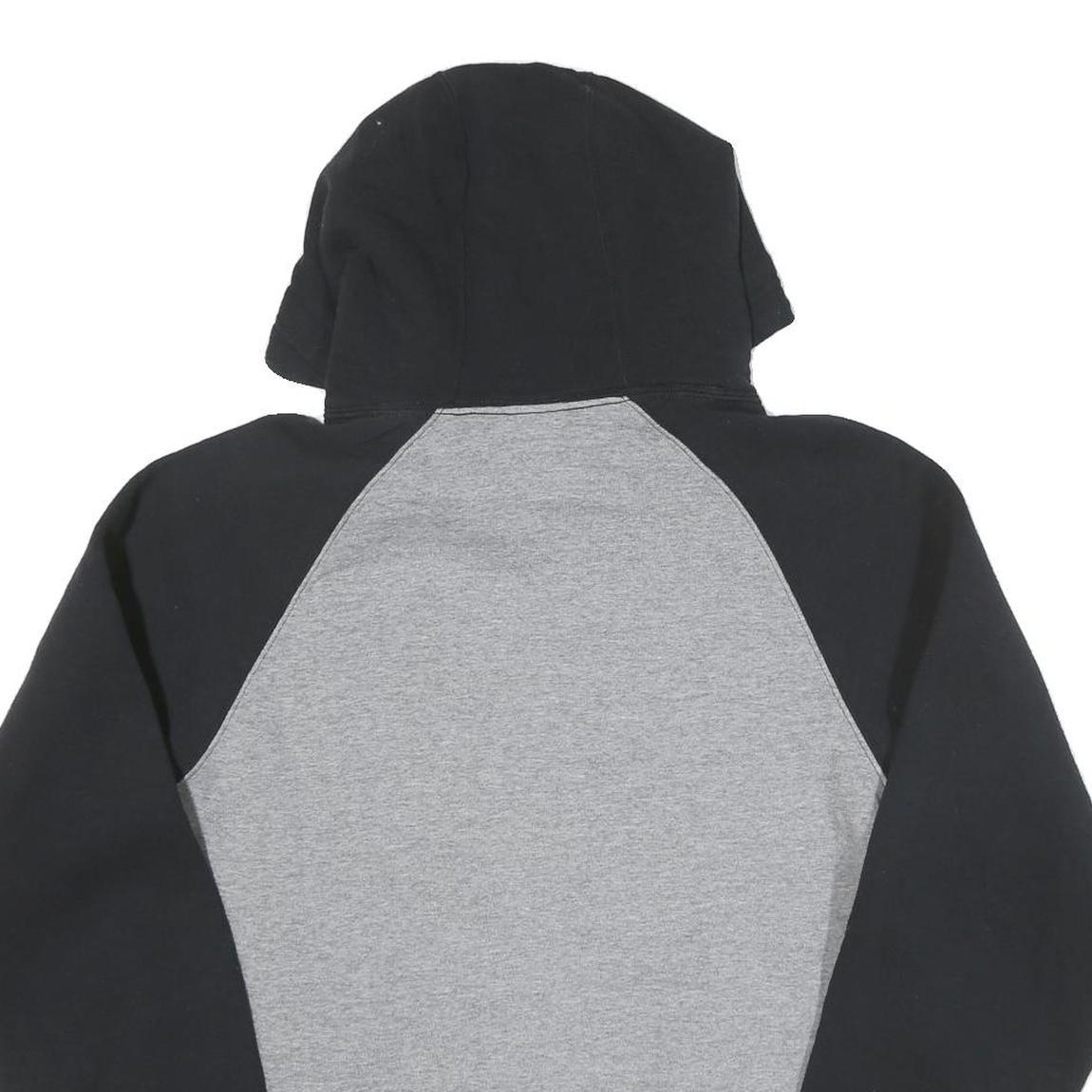 RUSSELL ATHLETIC Mens Grey & Black Tigers Volleyball Hoodie M Cotton Blend