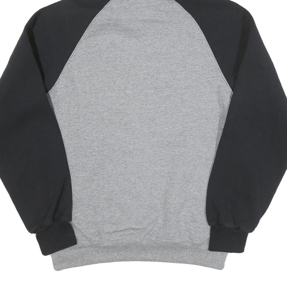 RUSSELL ATHLETIC Mens Grey & Black Tigers Volleyball Hoodie M Cotton Blend