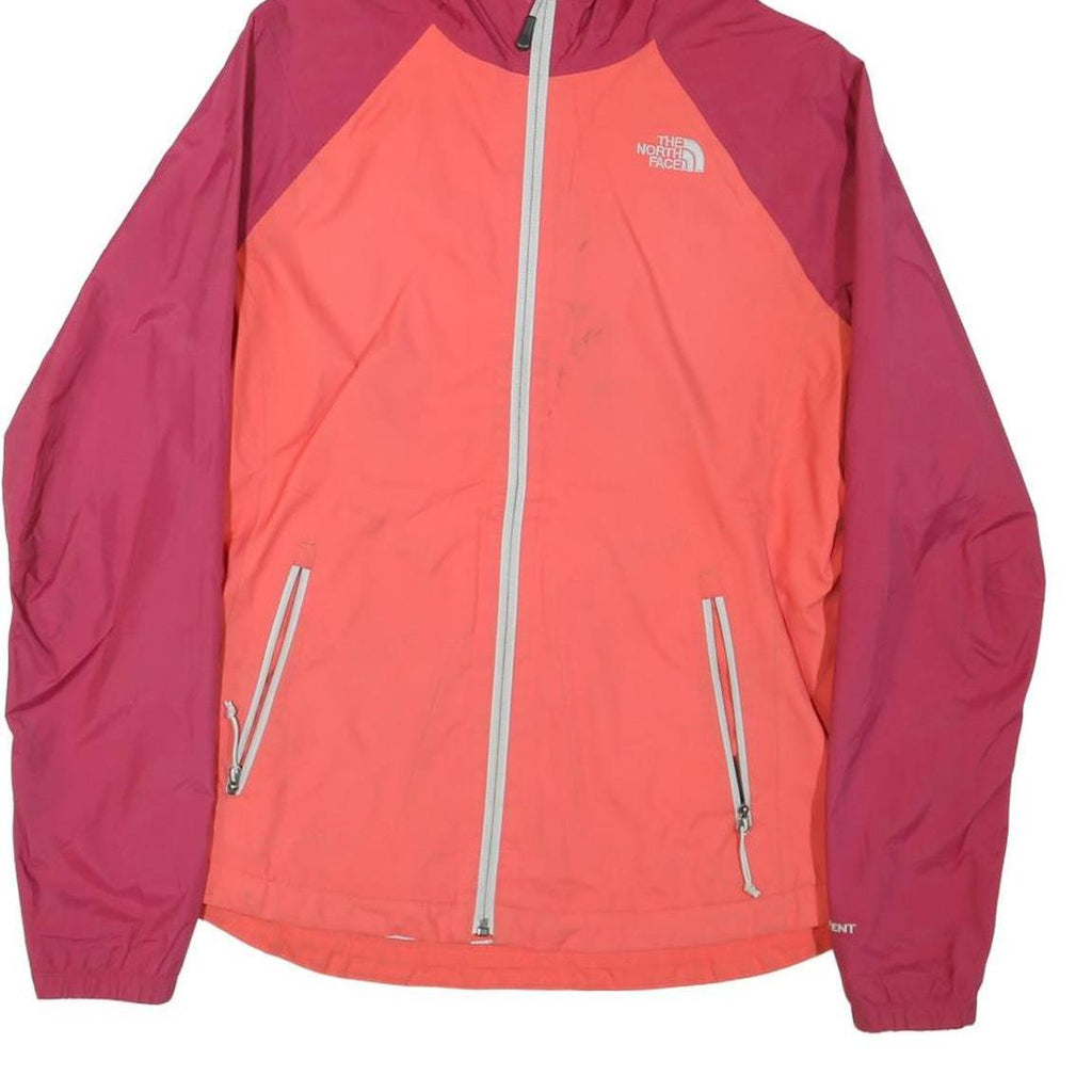 THE NORTH FACE Womens Pink & Dark Pink Outdoor Jacket M Polyester Blend Hooded