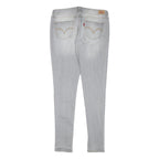 LEVI'S Womens Slim Light Blue Denim Jeans W31 L30 Stylish Zip Closure