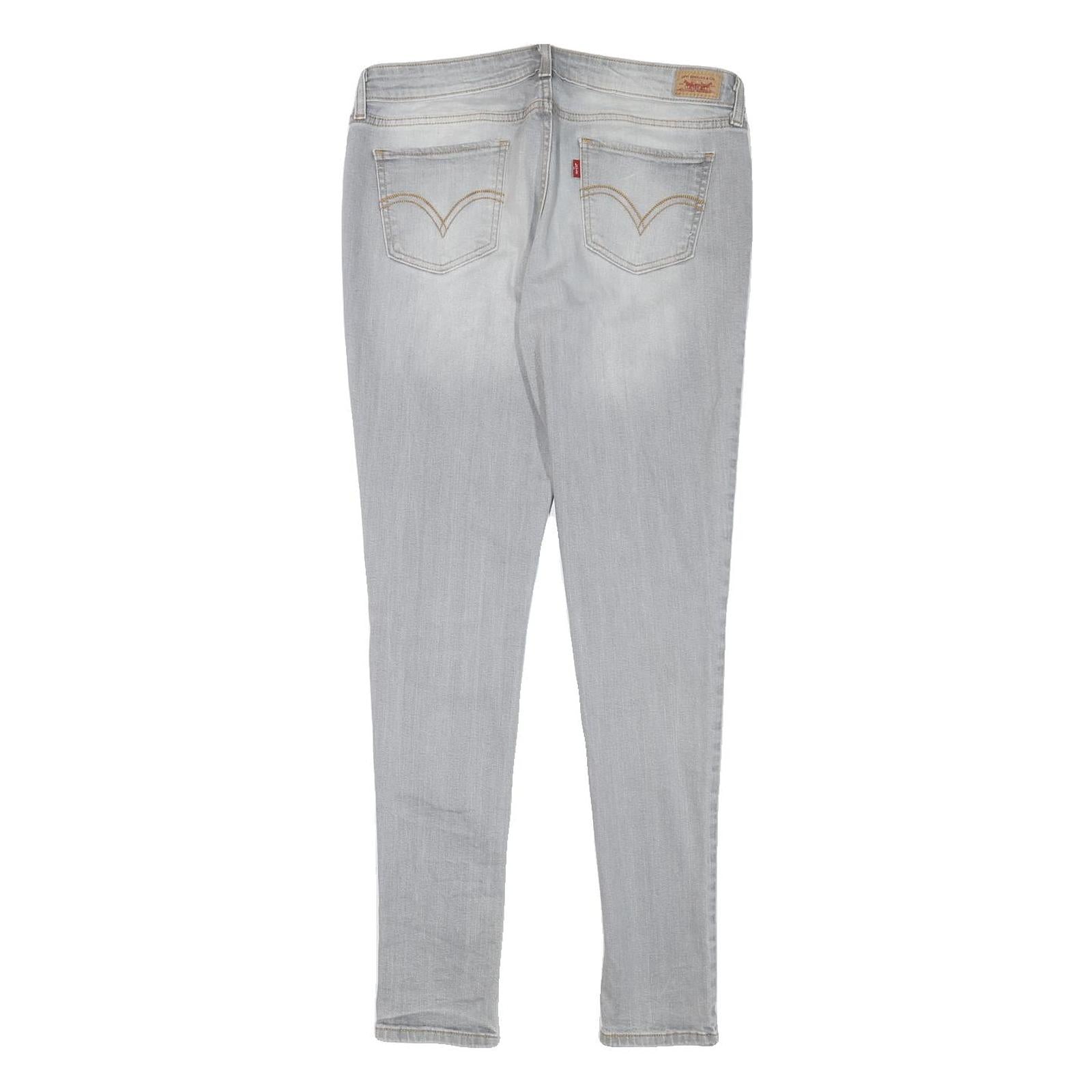 LEVI'S Womens Slim Light Blue Denim Jeans W31 L30 Stylish Zip Closure