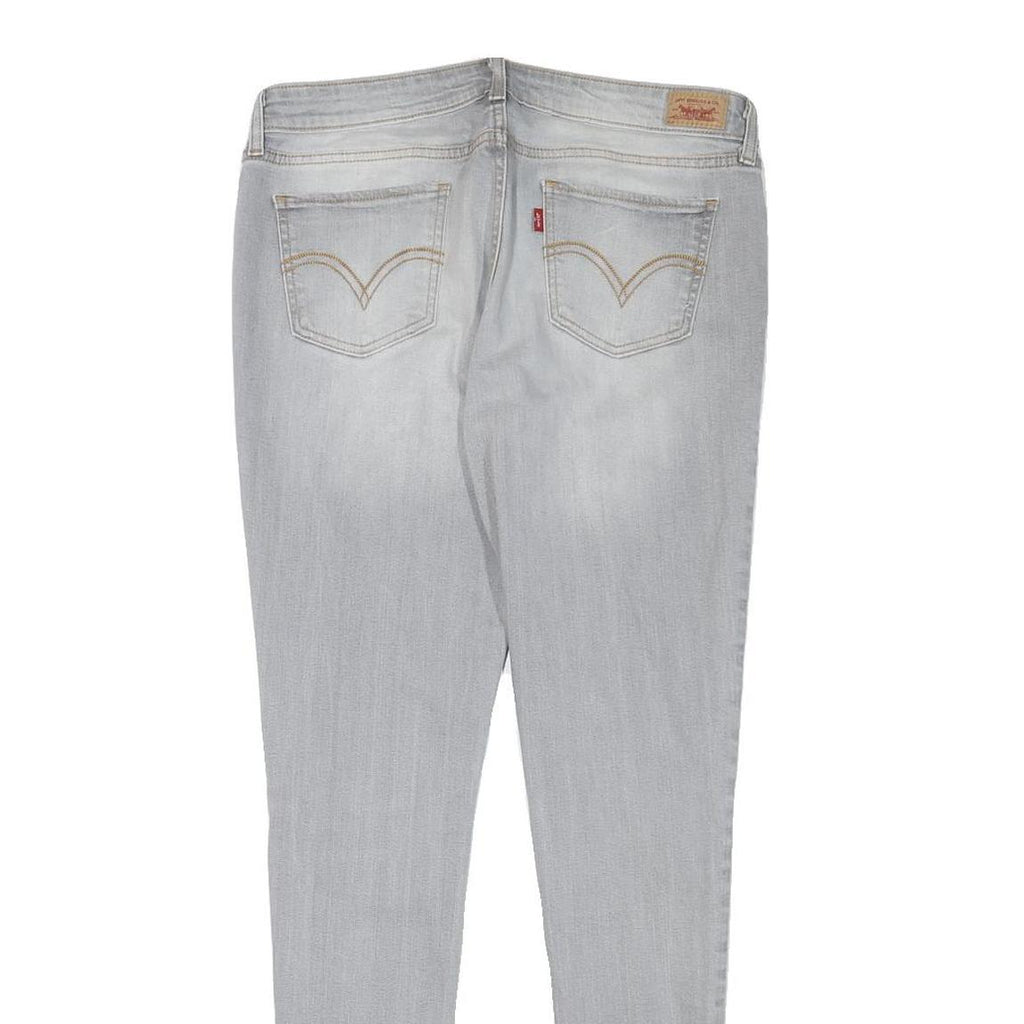 LEVI'S Womens Slim Light Blue Denim Jeans W31 L30 Stylish Zip Closure