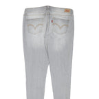 LEVI'S Womens Slim Light Blue Denim Jeans W31 L30 Stylish Zip Closure