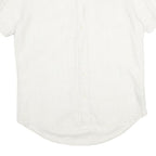 TOMMY HILFIGER Mens White Cotton Shirt L Short Sleeve Casual Classic