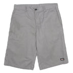 DICKIES Mens Shorts Grey Casual L W34 Workwear Durable Comfort