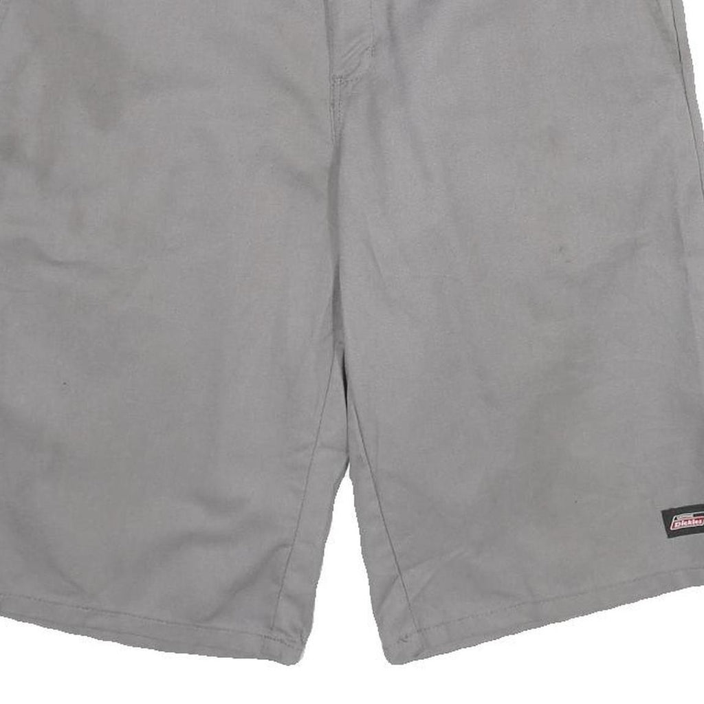DICKIES Mens Shorts Grey Casual L W34 Workwear Durable Comfort