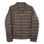 NAPAPIJRI Womens Brown Quilted Jacket S Polyester Zip Lightweight Casual