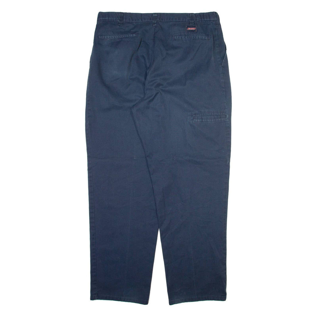 DICKIES Mens Trousers Blue Relaxed Straight W38 L32