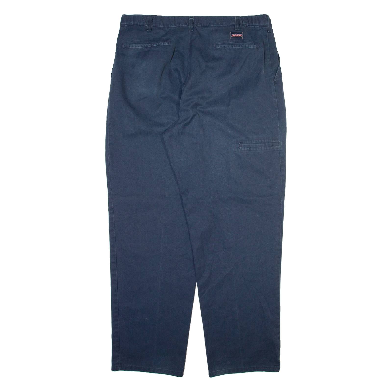 DICKIES Mens Trousers Blue Relaxed Straight W38 L32