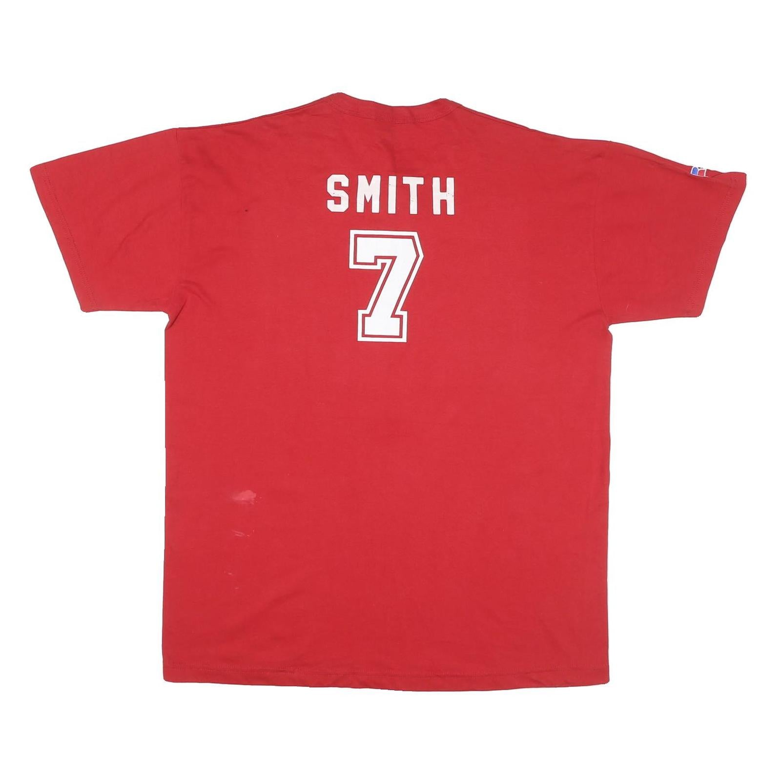 RUSSELL ATHLETIC Mens Red New Albany City 2001 Allstars Graphic T-Shirt XL Short