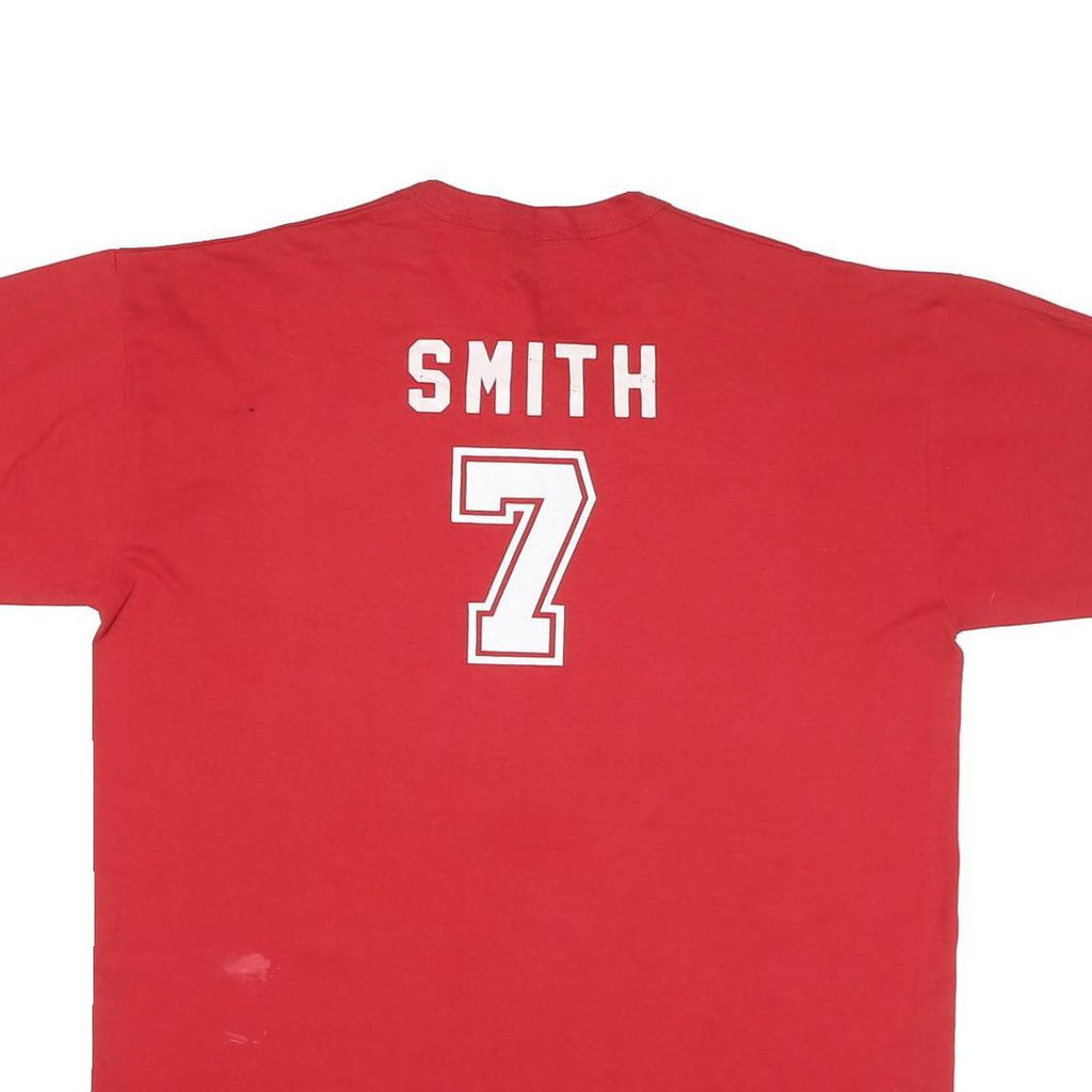 RUSSELL ATHLETIC Mens Red New Albany City 2001 Allstars Graphic T-Shirt XL Short